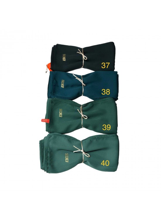 75x200 Krep Şal Zümrüt ve Petrol Yeşili | AyleModa