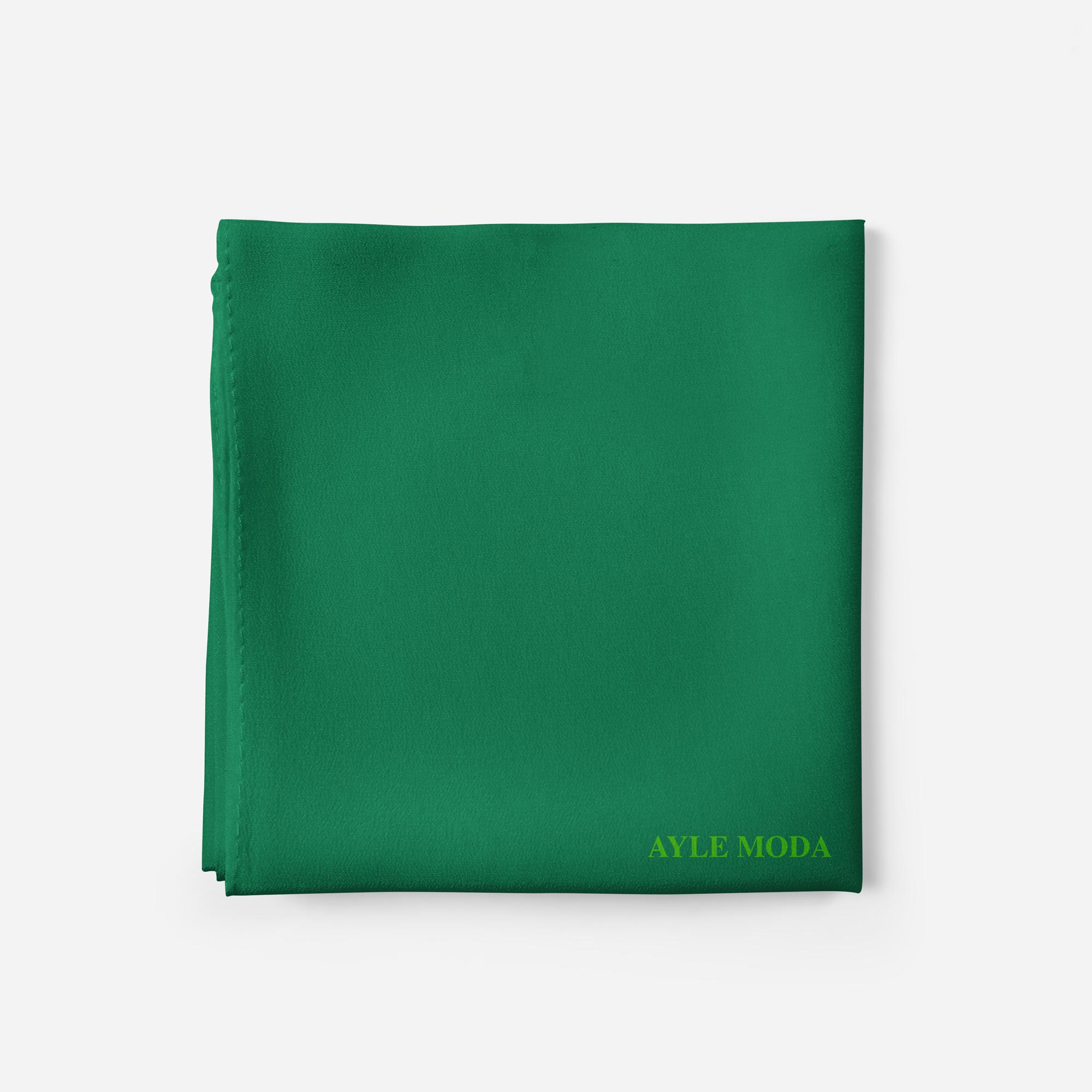 Koyu Pastel Yeşili Şifon Şal