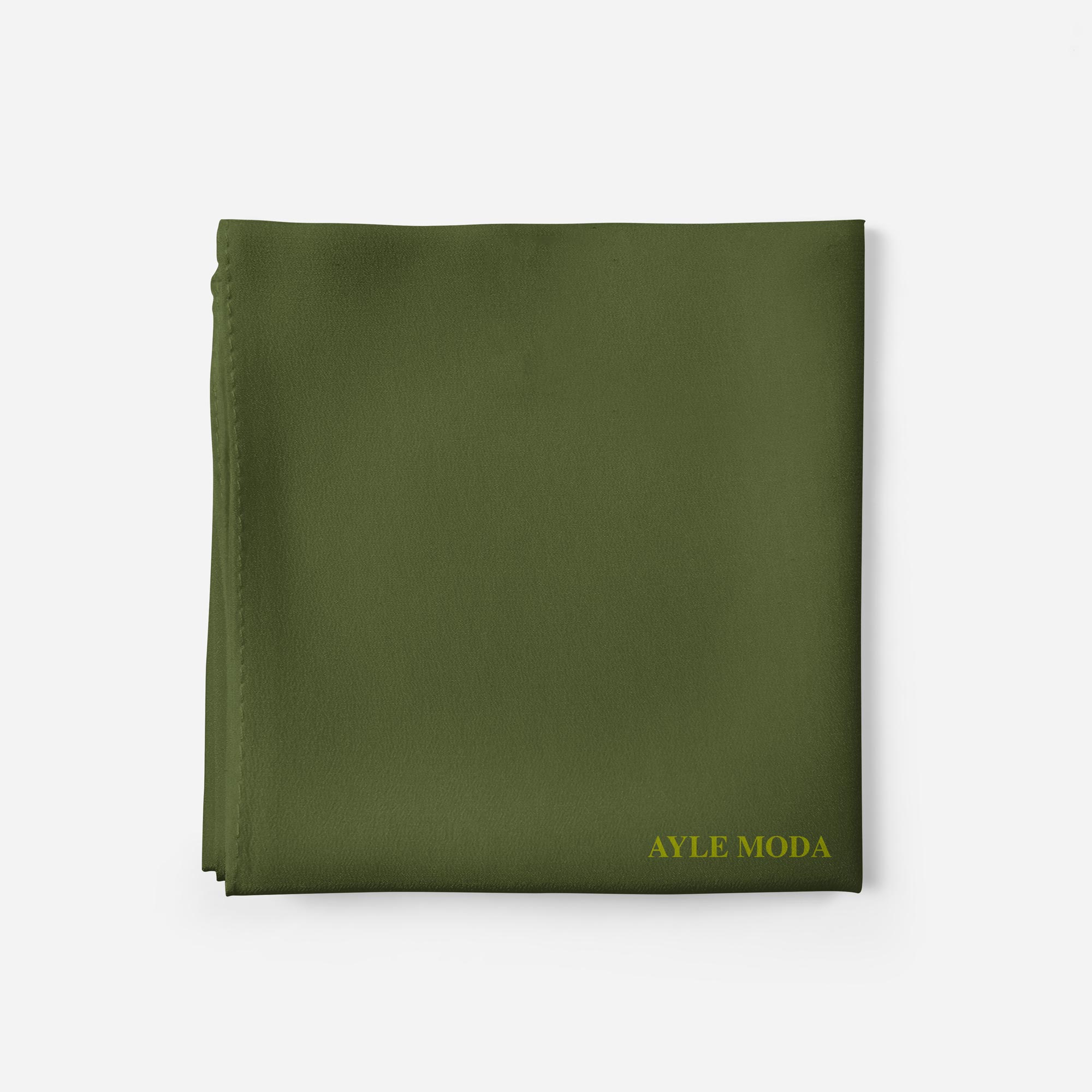 Eğrelti Yeşili Şifon Şal 72x200 | AyleModa