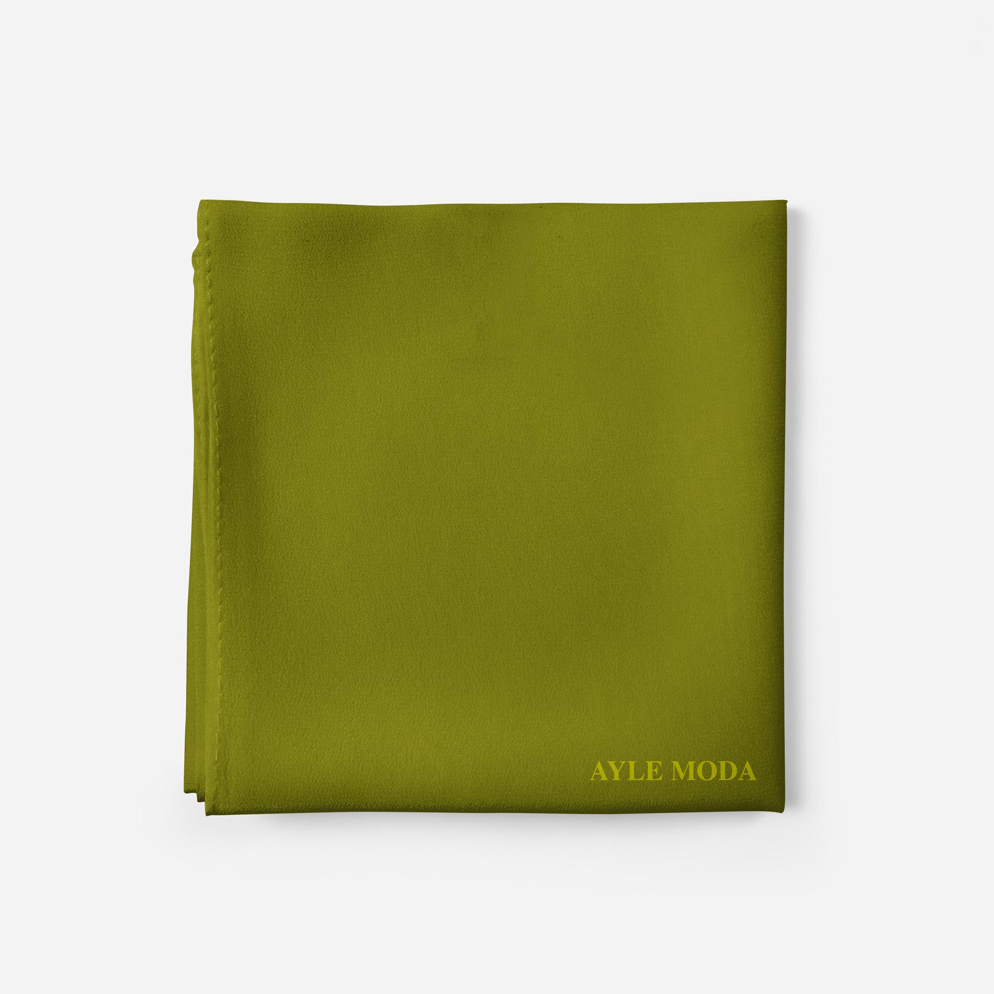 Açık Zeytuni Şifon Şal 72x200 | AyleModa