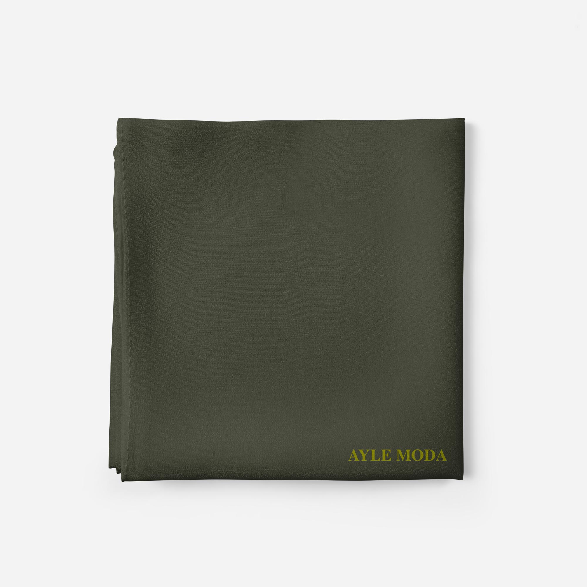 Asker Yeşili Şifon Şal 72x200 | AyleModa