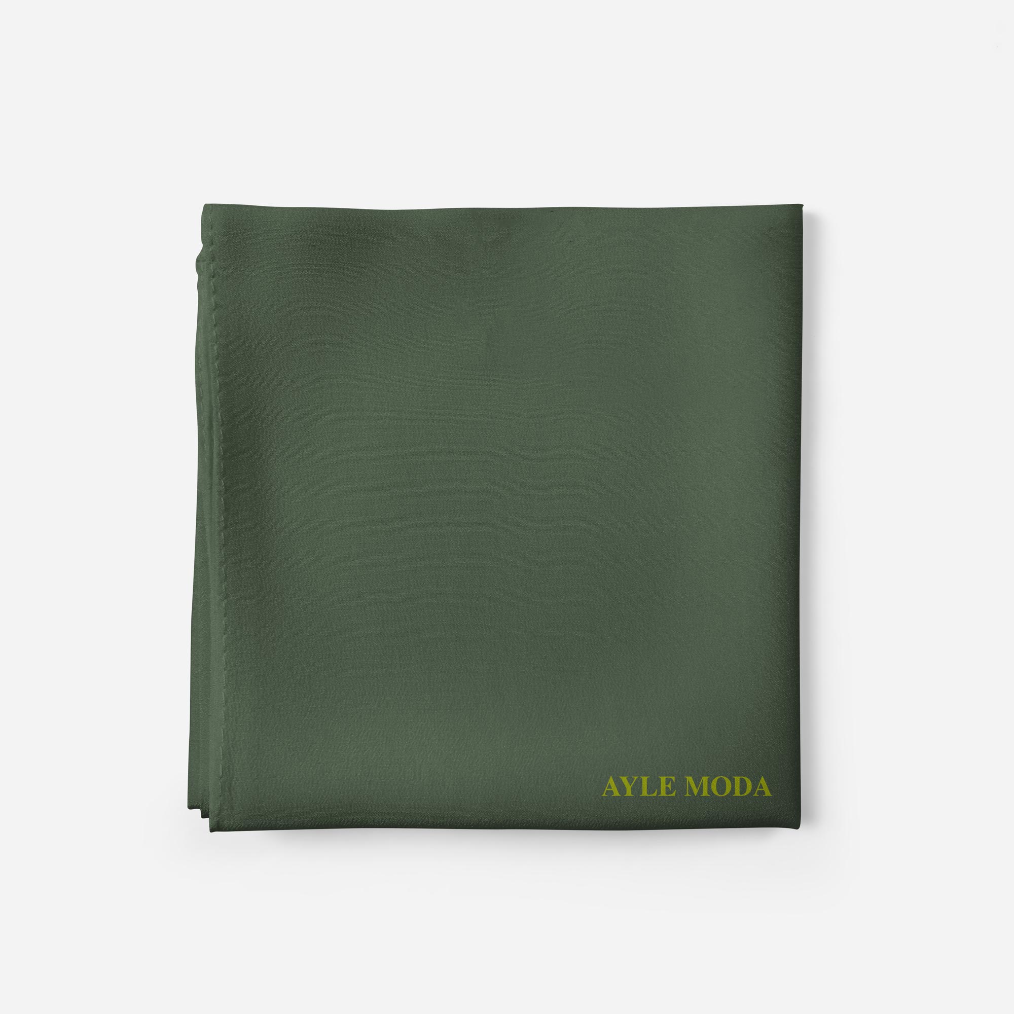 Avcı Yeşili Şifon Şal 72x200 | AyleModa