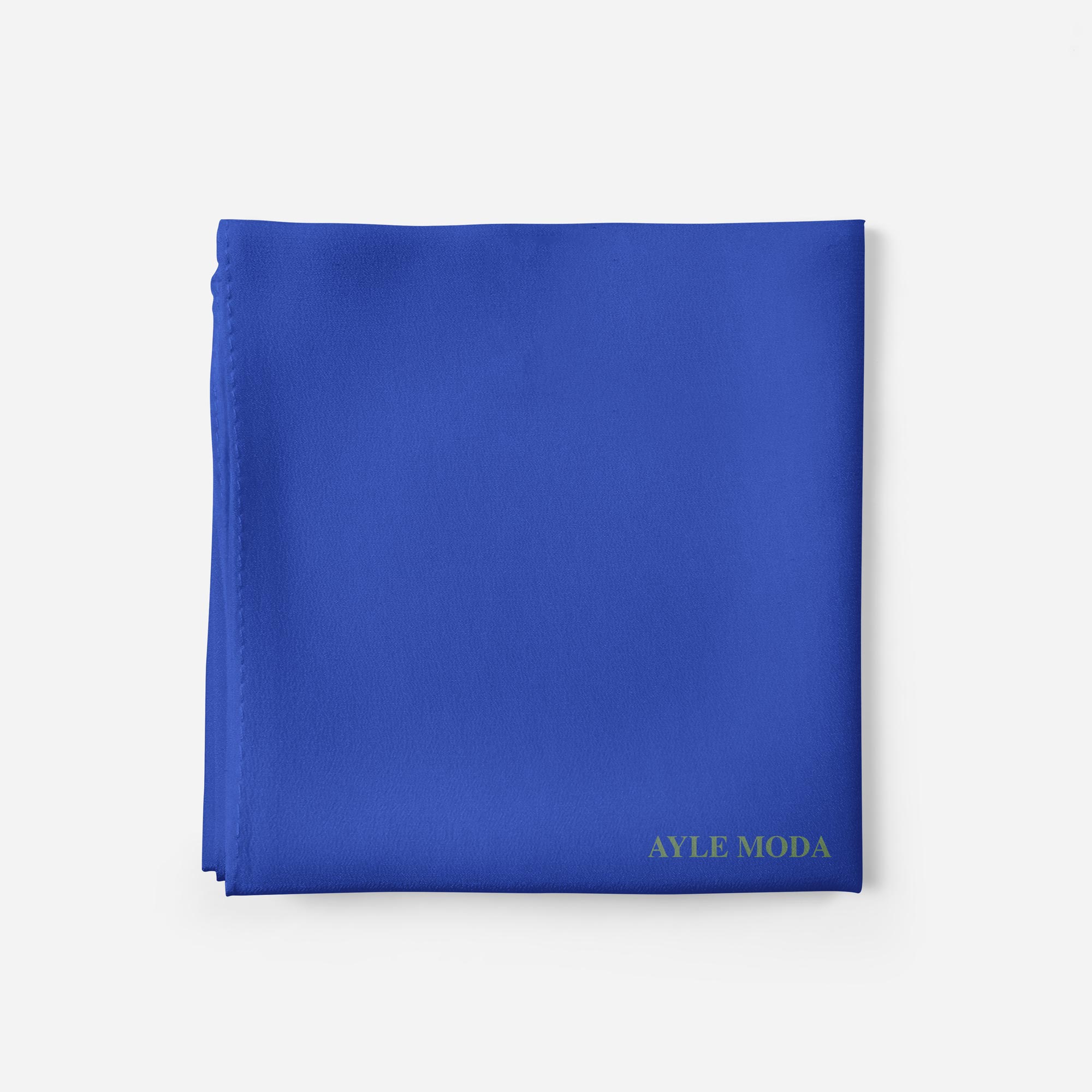 Saks Mavisi Şifon Şal 72x200 | AyleModa