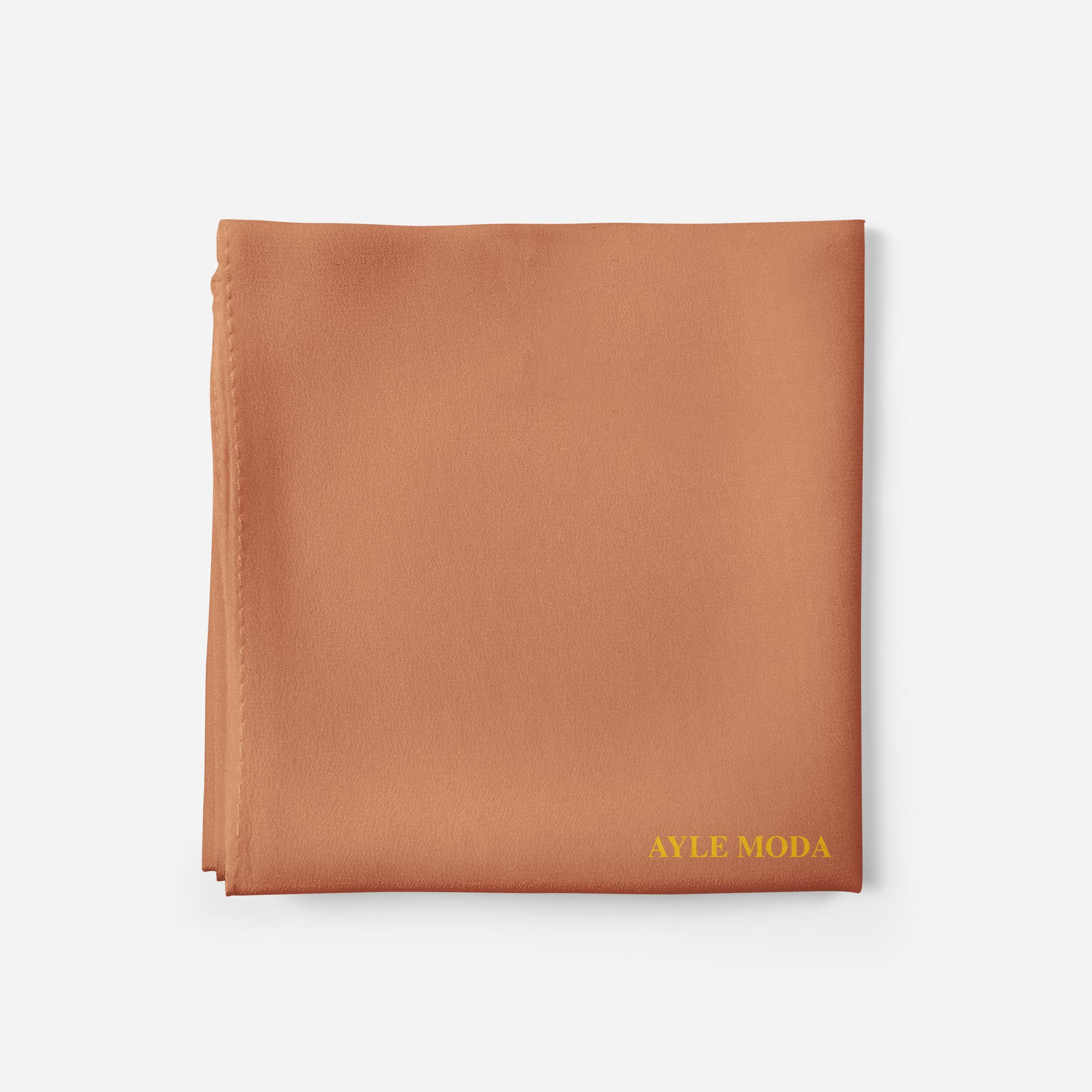 Portakallı Akide Şifon Şal 72x200 | AyleModa