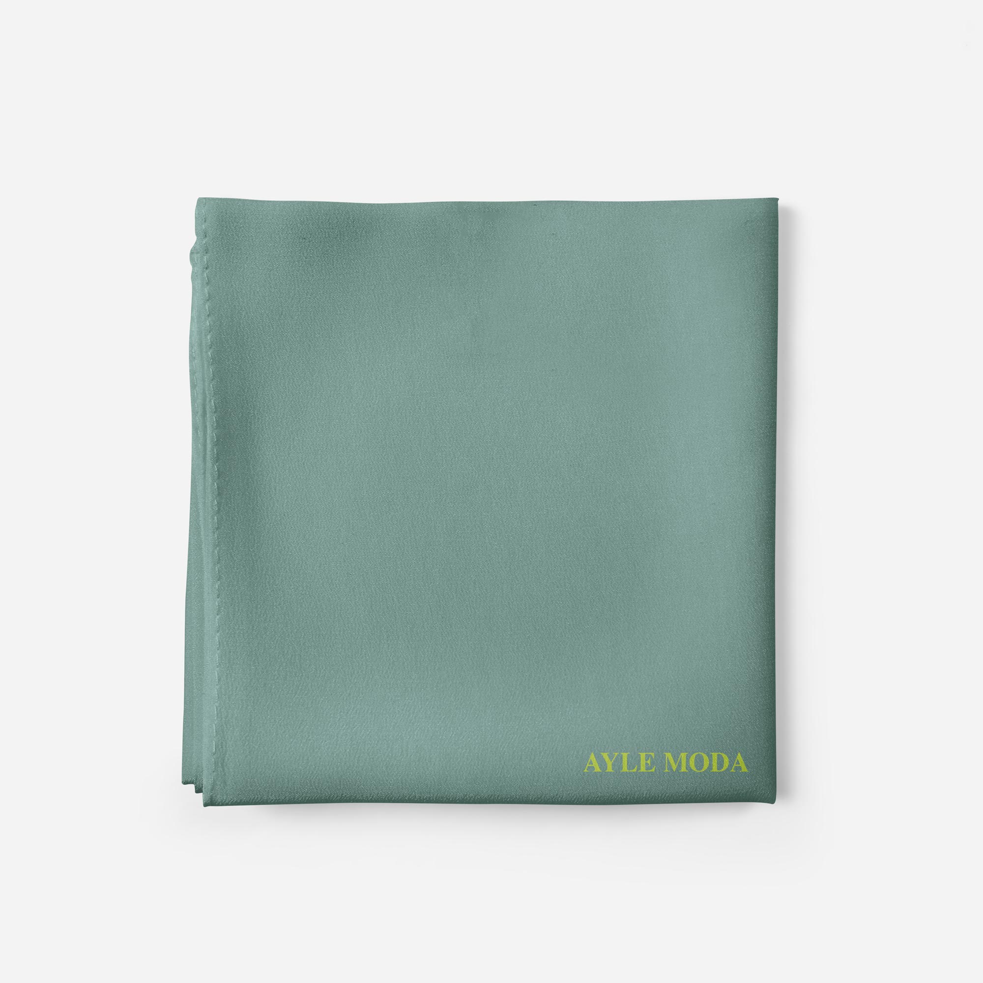 Yosun Yeşili Şifon Şal 72x200 | AyleModa