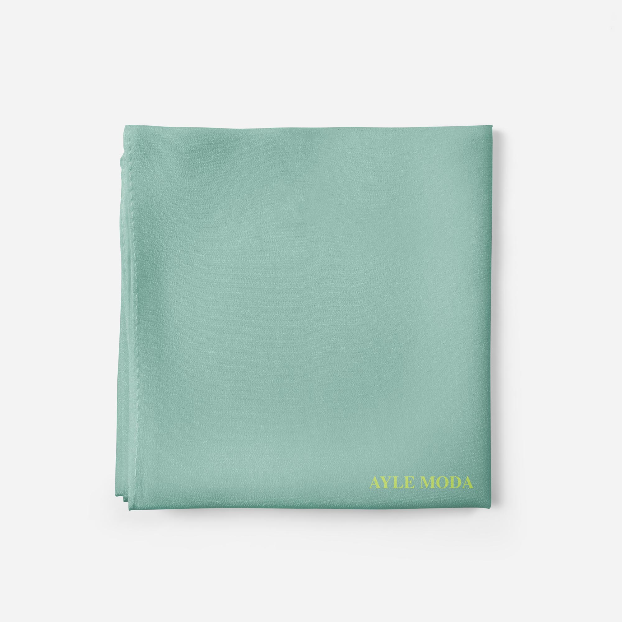 Açık Su Yeşili Şifon Şal 72x200 | AyleModa