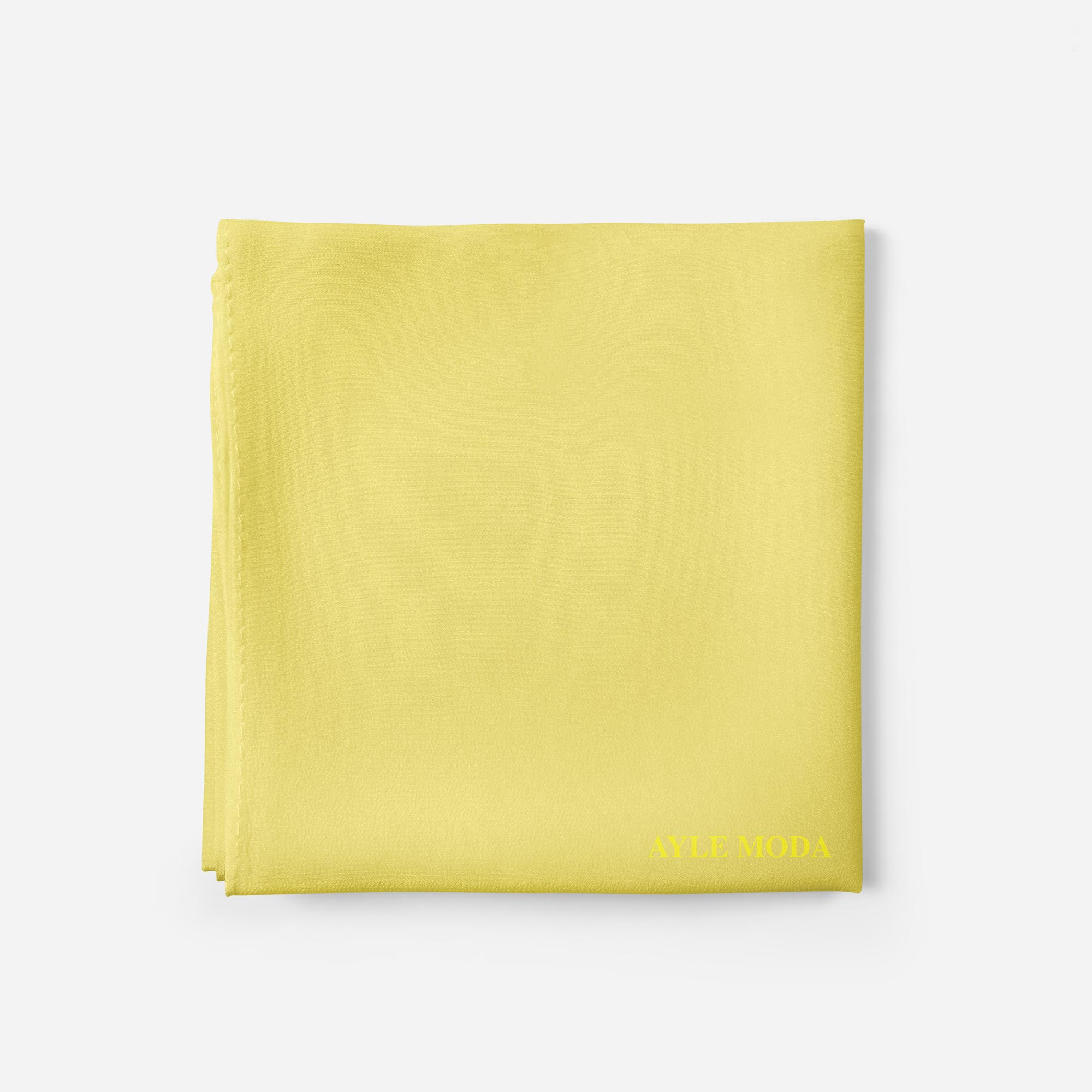 Açık Limon Şifon Şal 72x200 | AyleModa