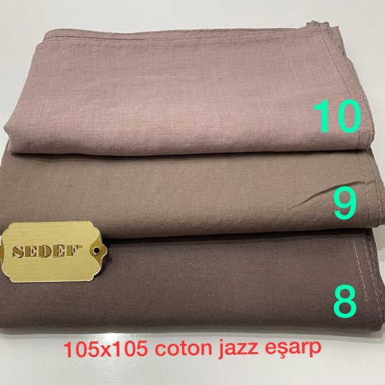 Coton Jazz Eşarp 105x105 - 8-10